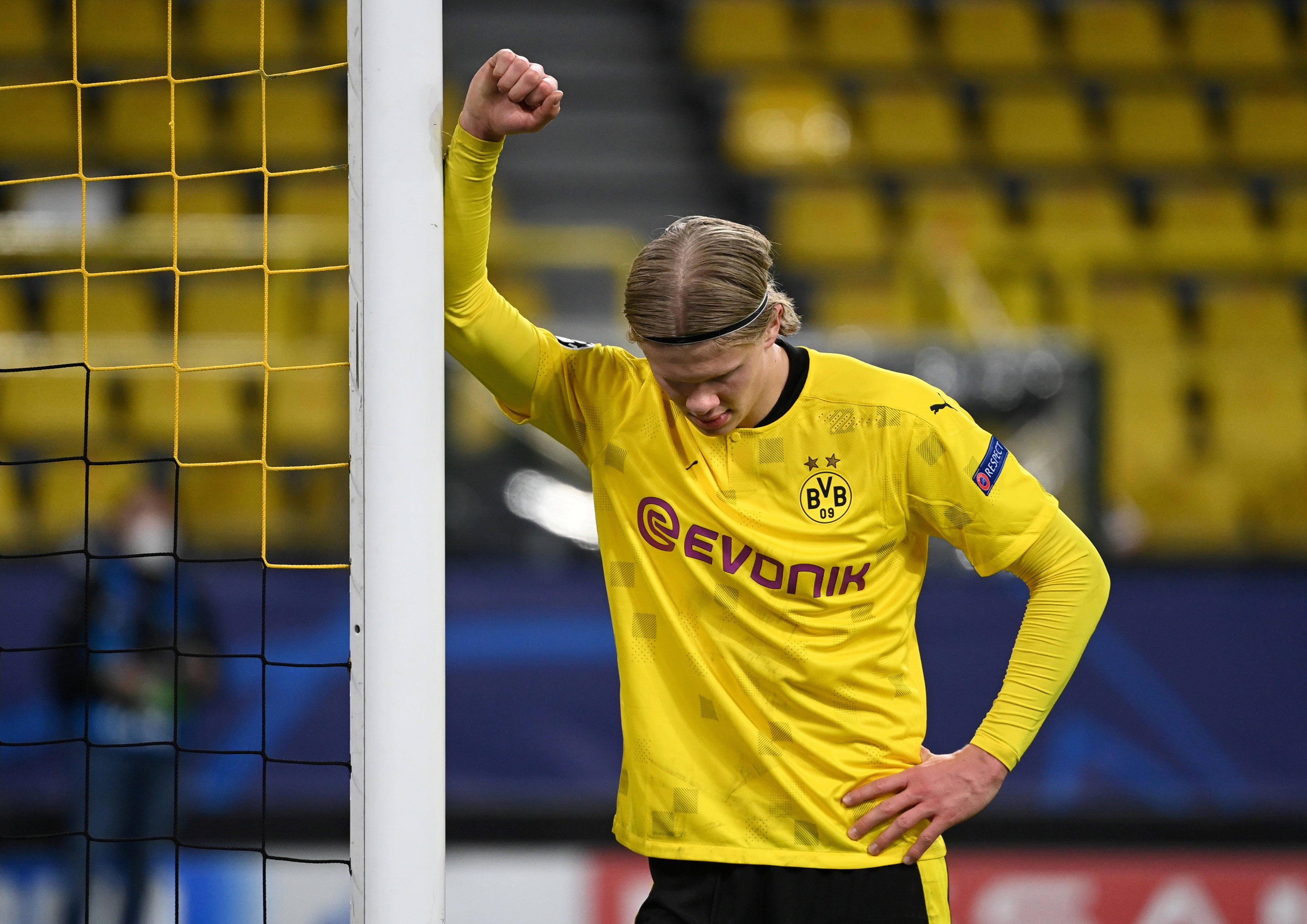 Erling Haaland couldn’t find the net against City