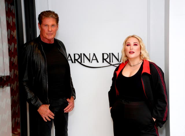 <p>File image: David Hasselhoff and Hayley Hasselhoff attend the GYM Capsule Collection at Marina Rinaldi Boutique </p>