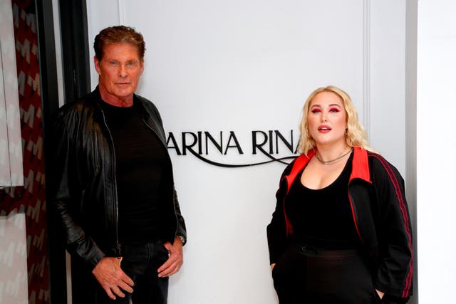 <p>File image: David Hasselhoff and Hayley Hasselhoff attend the GYM Capsule Collection at Marina Rinaldi Boutique </p>