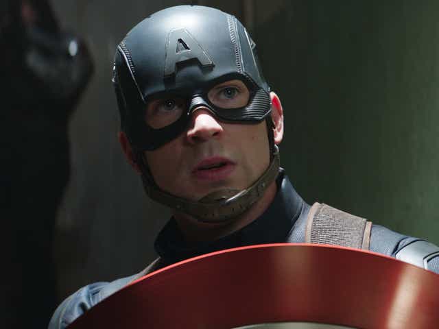 <p>Chris Evans in Captain America: Civil War</p>