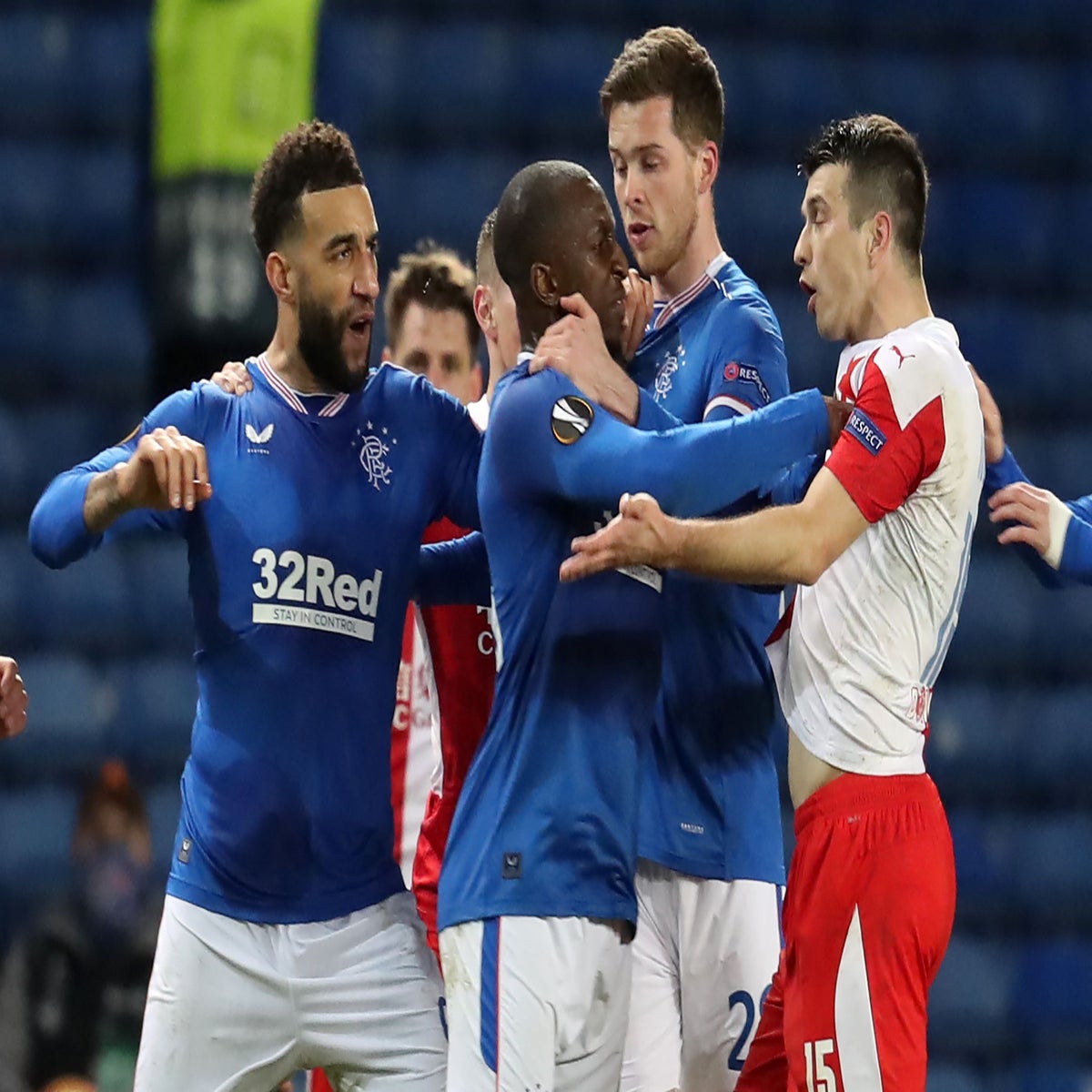 Rangers accuse Slavia Prague's Kudela of racial abuse in Europa League loss, Europa League
