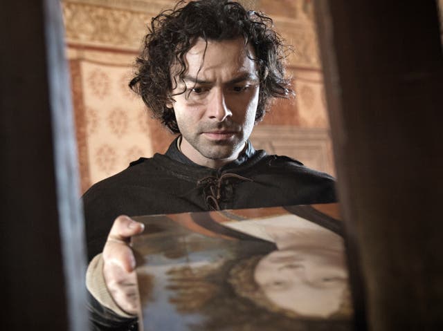 Aidan Turner as Leonardo da Vinci in Leonardo