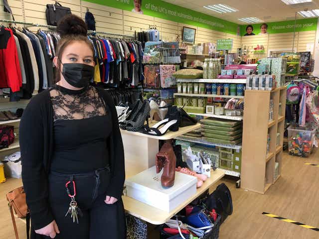 <p>Lauren Hague, manager at Barnardo’s charity shop in Broomhill, Sheffield</p>