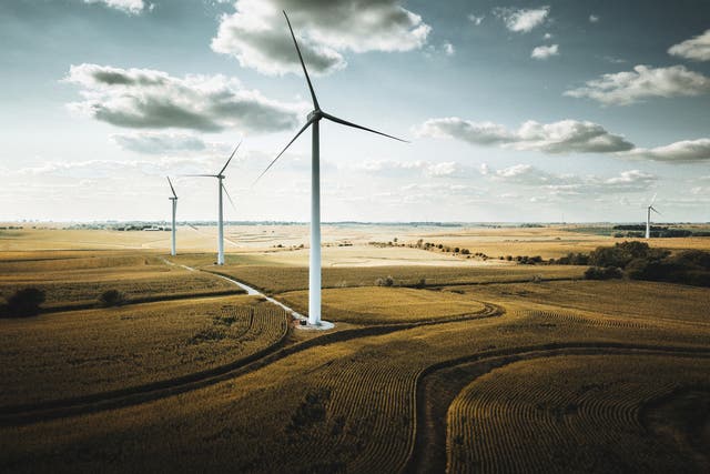 <p>Wind turbines in Nebraska</p>