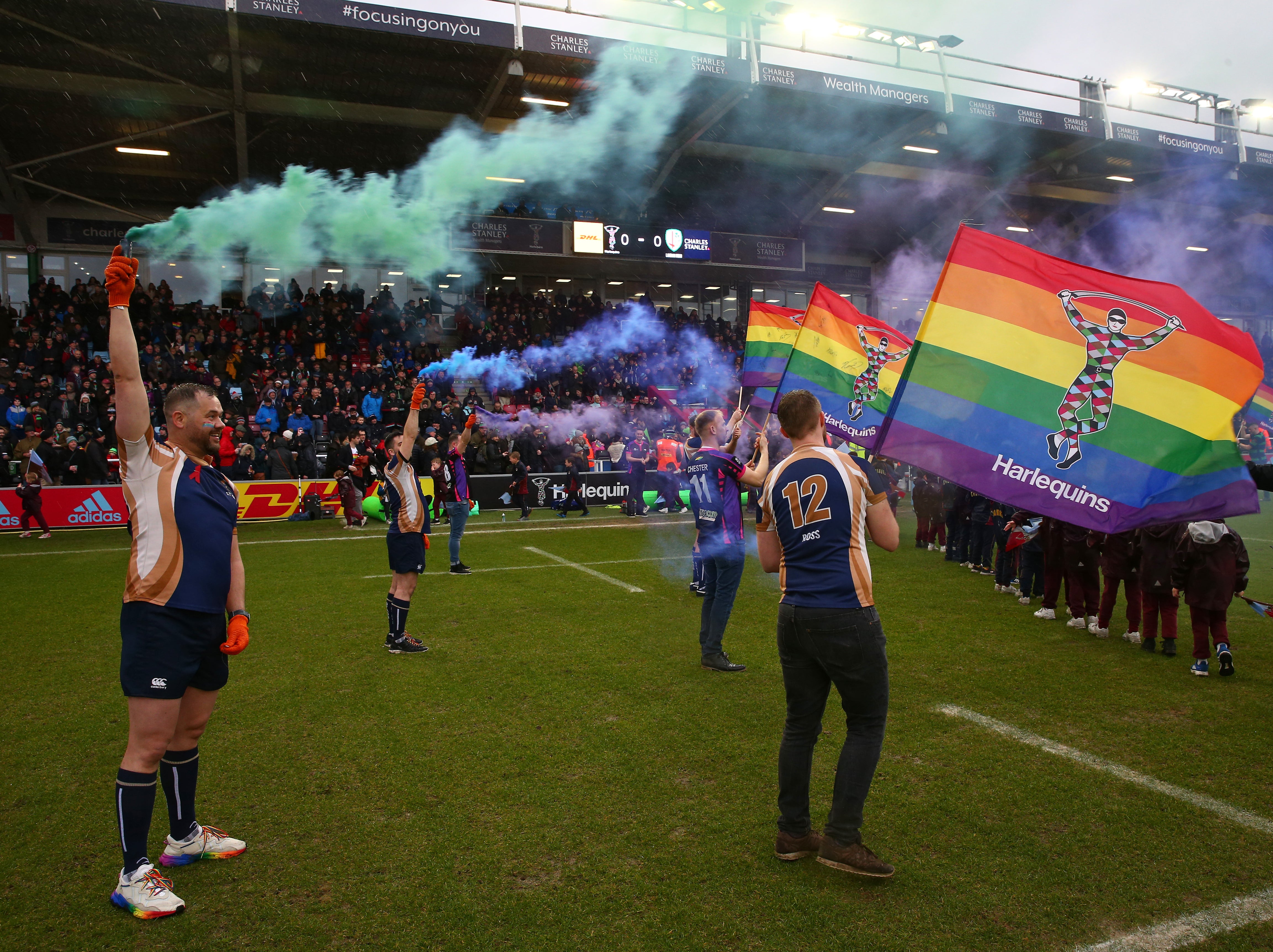 <p>Harlequins host the first Pride Match in February 2020</p>