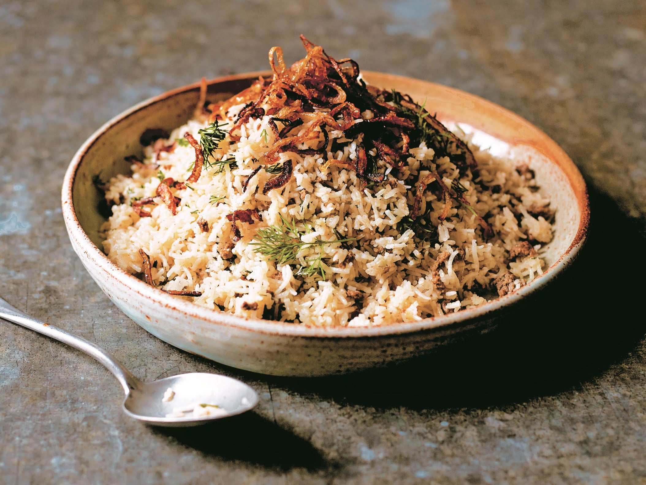 Be prepared: eating a balance of protein and carbohydrates is important while fasting – and a curry such as Asma Khan’s Keema Sau Pulao is a great source of protein that can be prepared with minimum effort