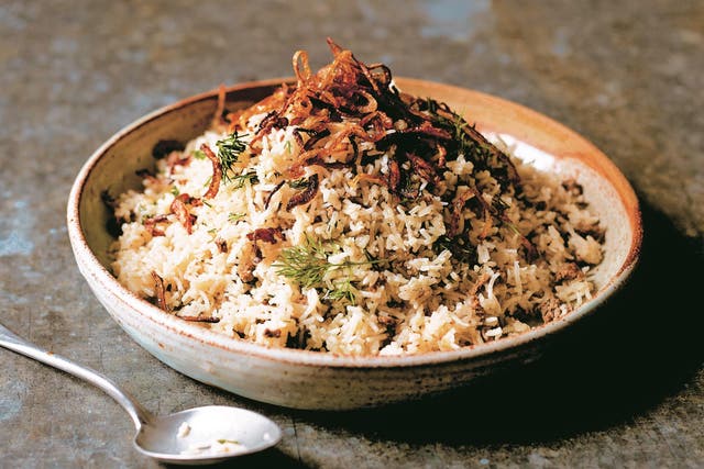 <p>Be prepared: eating a balance of protein and carbohydrates is important while fasting – and a curry such as Asma Khan’s Keema Sau Pulao is a great source of protein that can be prepared with minimum effort</p>