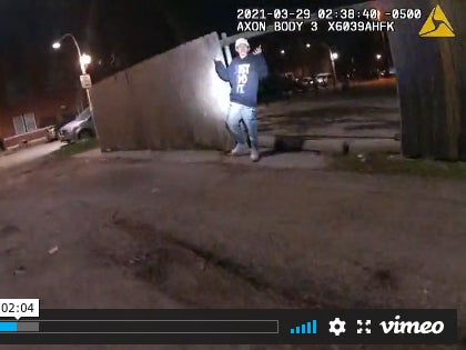 <p>Disturbing video footage shows the fatal police shooting of Adam Toledo, 13</p>