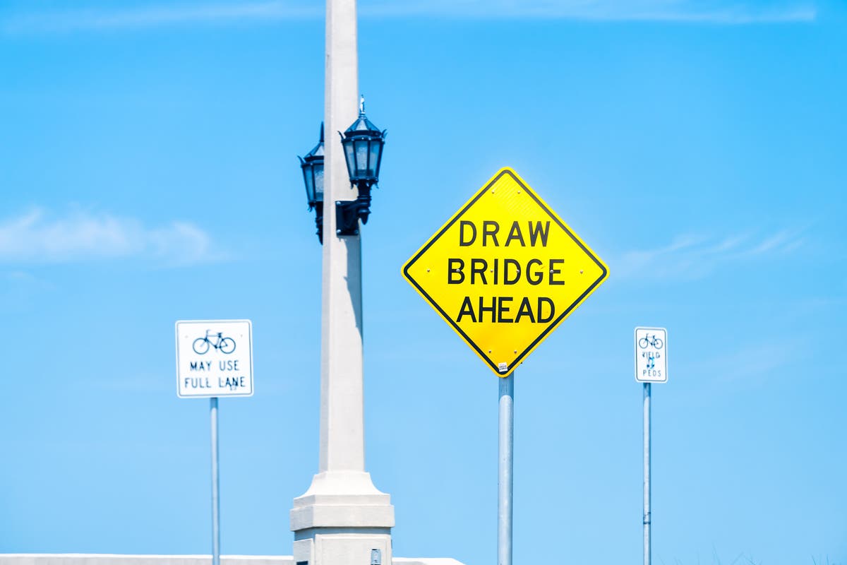 Florida driver caught on video smashing through barrier and jumping over rising drawbridge