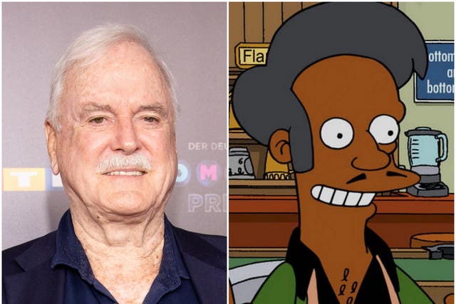 John Cleese and the Simpsons character Apu