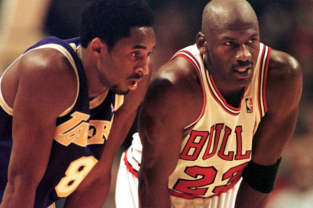 <p>Kobe Bryant and Michael Jordan were rivals on the court and friends off it</p>