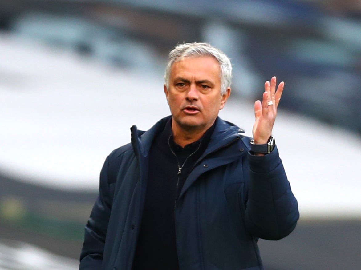 <p>Tottenham head coach Jose Mourinho</p>