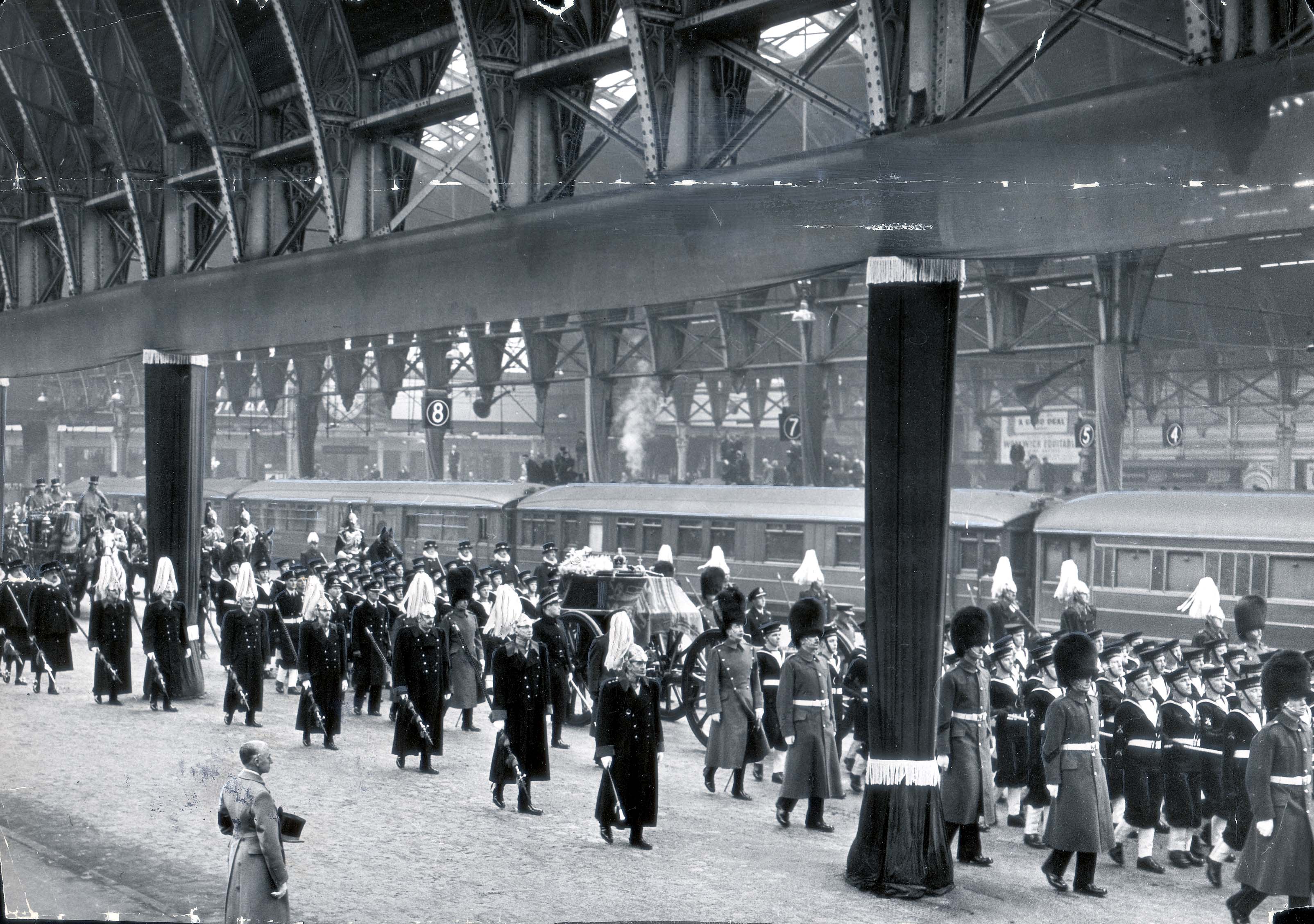 King George VI at Paddington Station