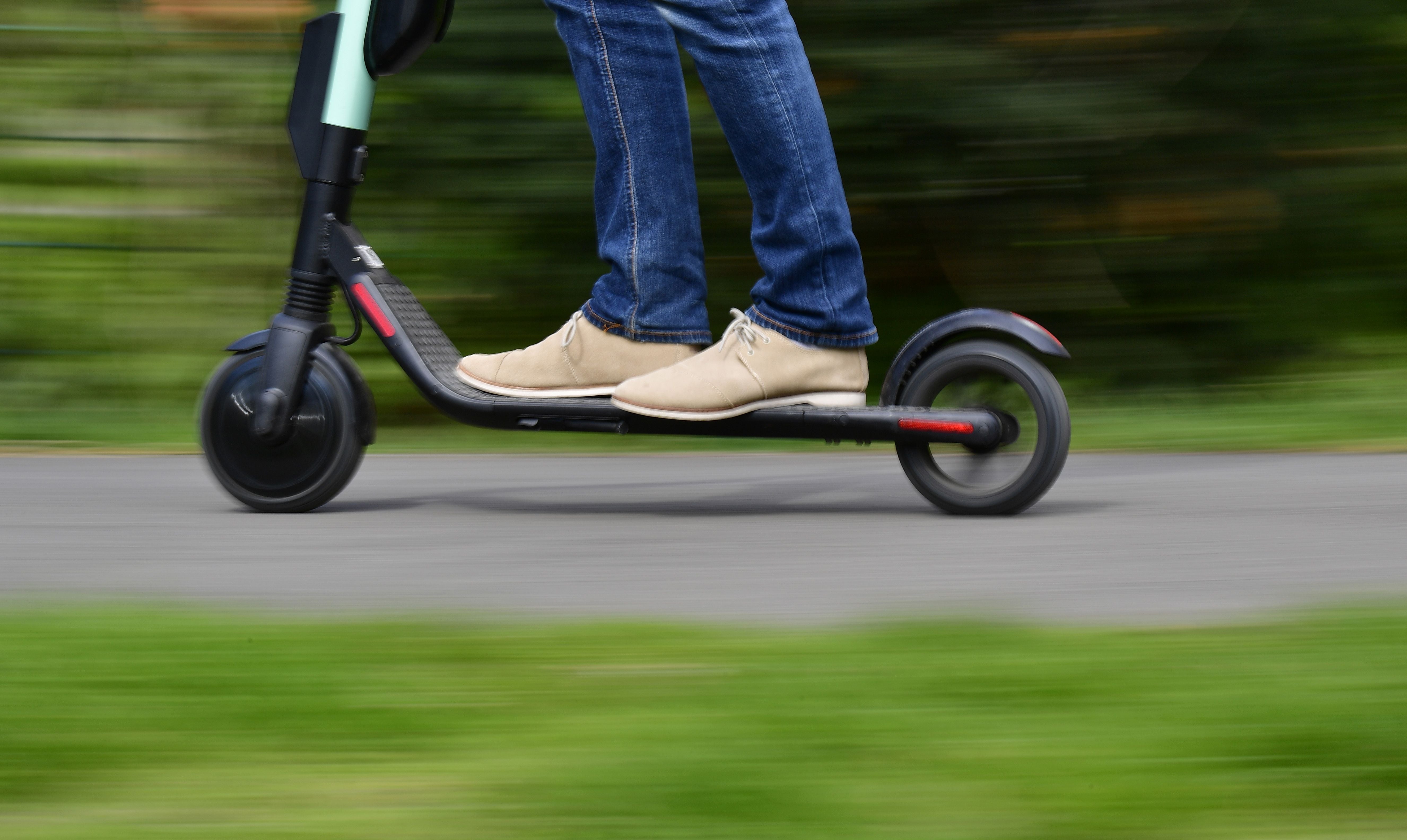 A 56-year-old man has died in Wales after falling from an electric scooter