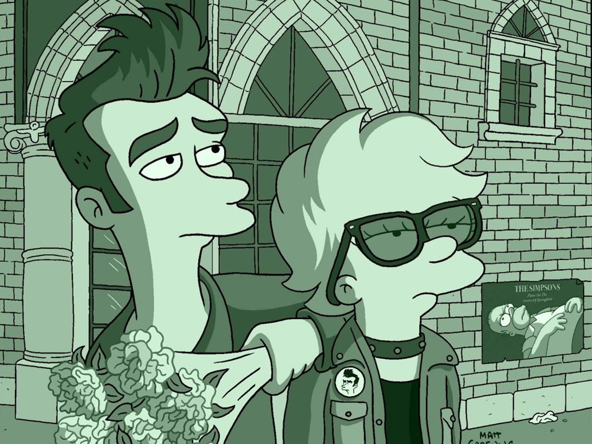 Quilloughby and Lisa Simpson