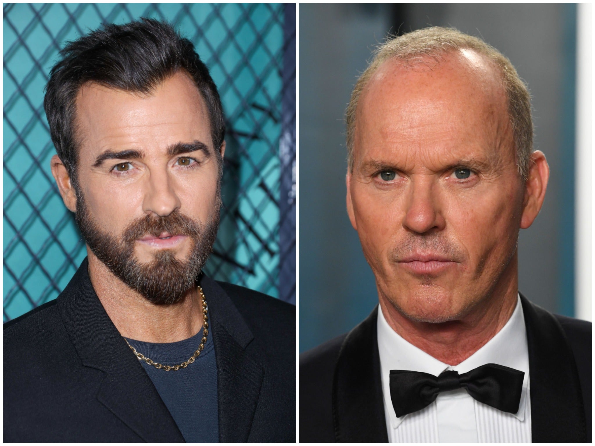 Justin Theroux and Michael Keaton
