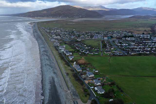 <p>Fairbourne in Gwynedd is under threat from rising sea levels</p>