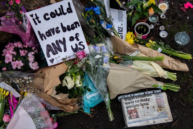 <p>Ms Everard’s death sparked protests across London</p>