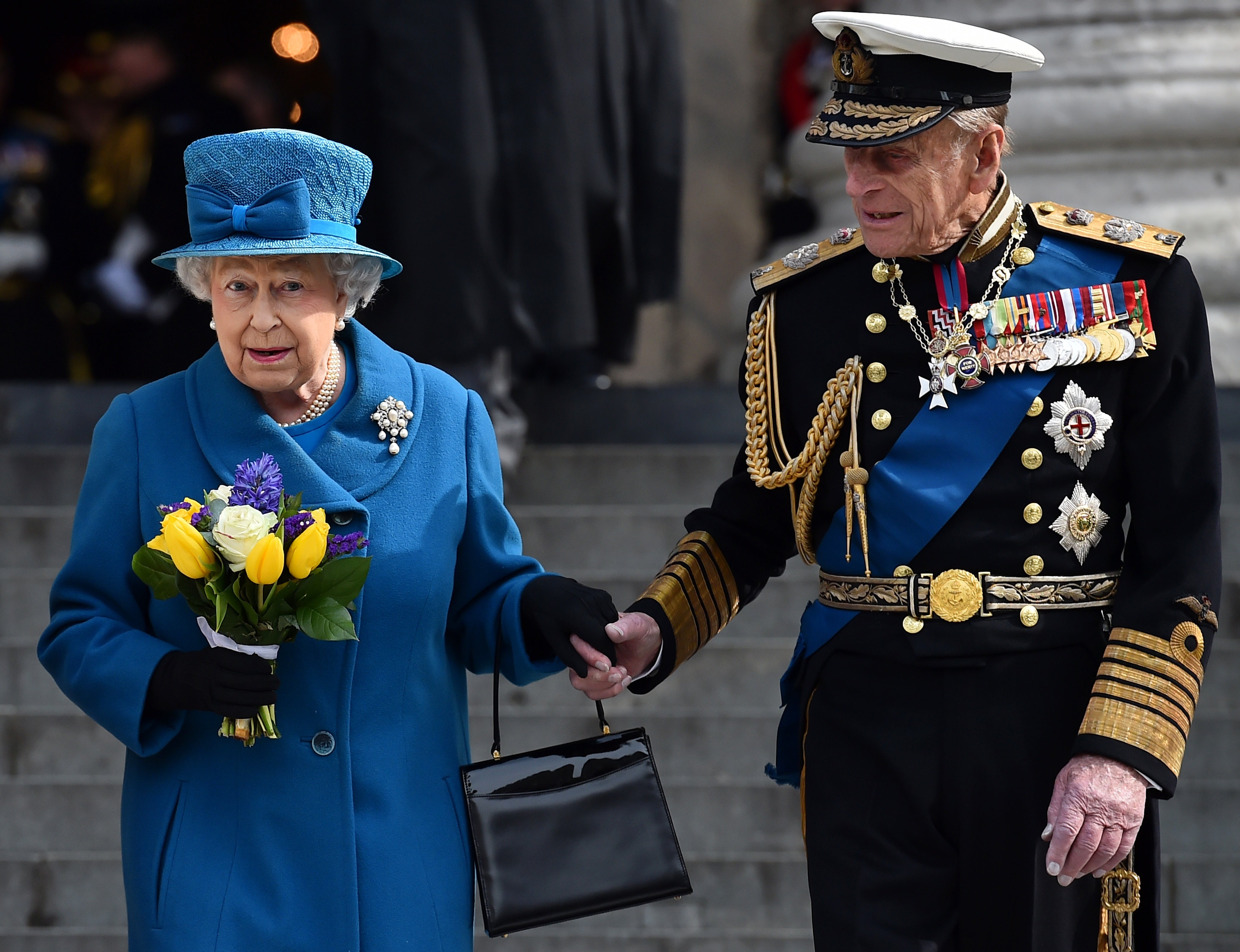 The Queen and her husband of 73 years, Prince Philip
