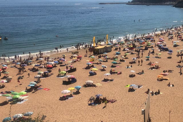 Sea of green? Albufeira on Portugal’s Algarve coast, a possible candidate for low-risk status 