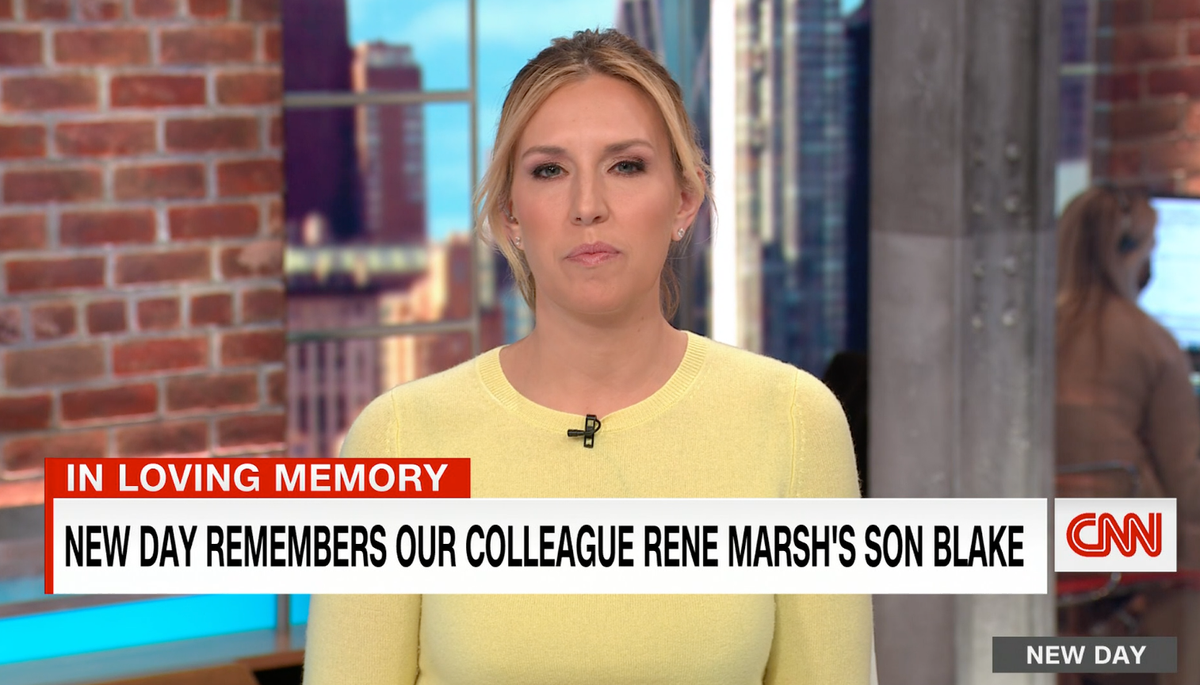 CNN anchor Poppy Harlow tears up as she reads tribute to colleague Rene Marsh&rsquo;s late two-year-old son 