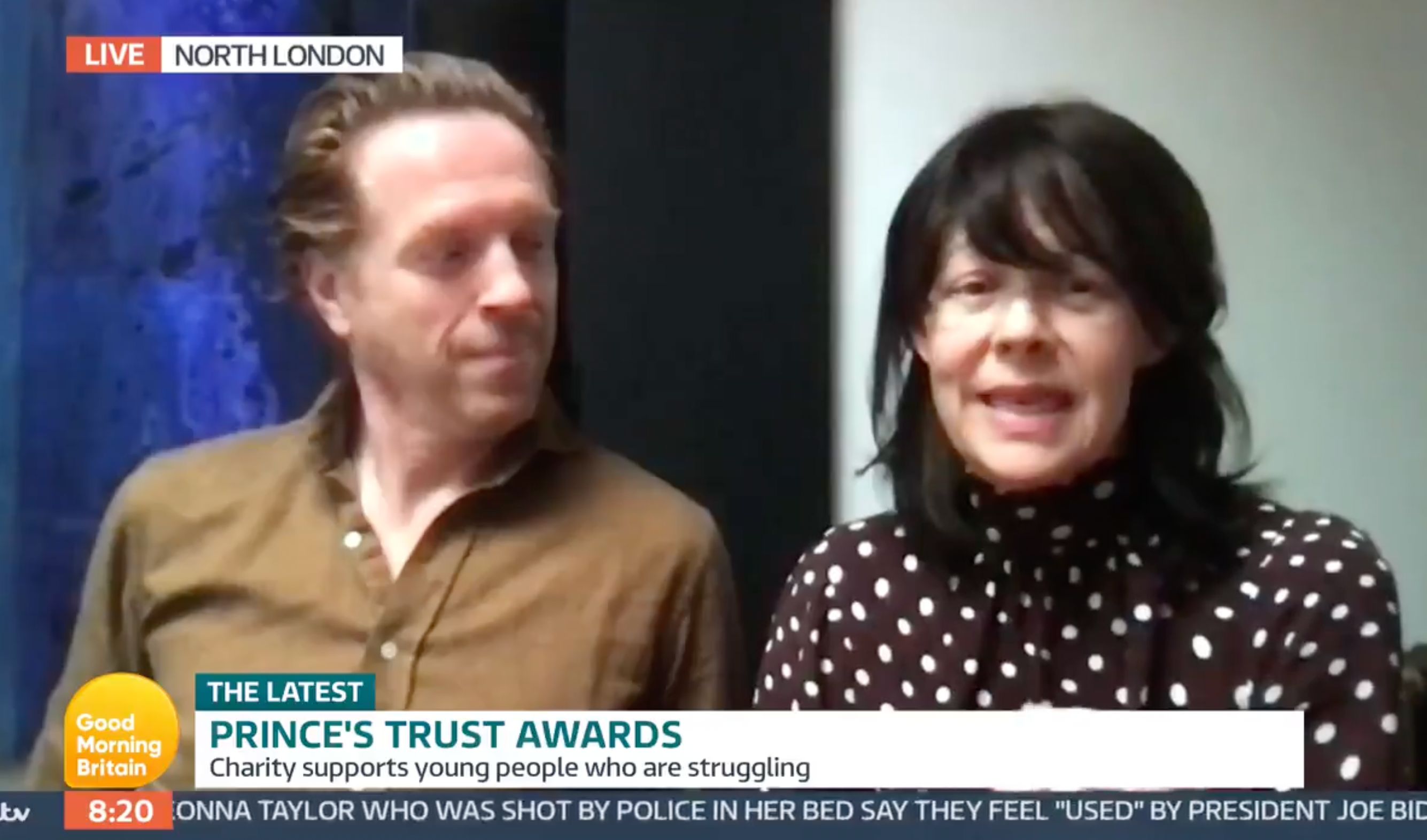 <p>Helen McCrory championed charity with Damian Lewis in one of her last public appearances, six weeks before her death</p>