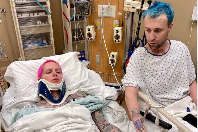 <p>Jeffree Star says part of his back was broken in the accident</p>