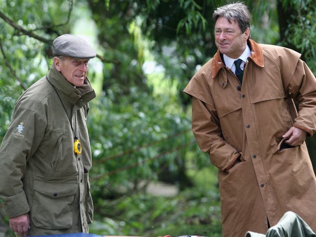 <p>Prince Philip with Alan Titchmarsh in 2009</p>