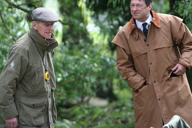 <p>Prince Philip with Alan Titchmarsh in 2009</p>