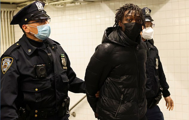 Saadiq Teague, 18, was charged with several counts after he pulled out an AK-47 on the platform at New York’s Time Square subway station on Friday