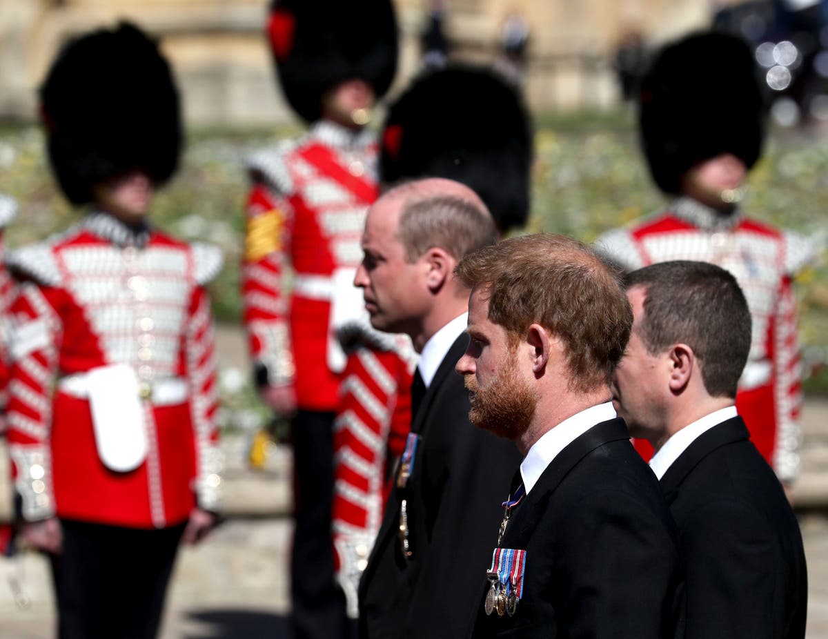Harry, William seen chatting together after royal funeral Harry, William seen chatting together after royal funeral