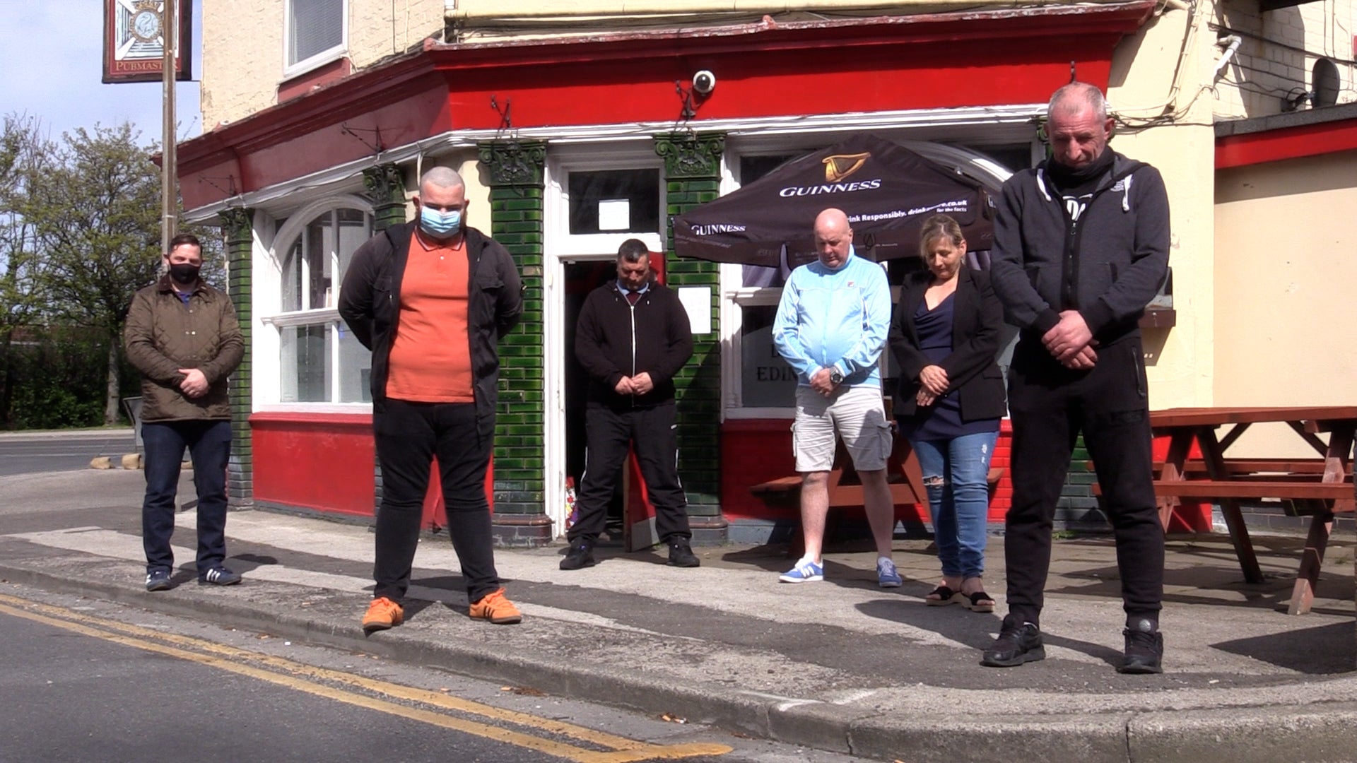 Drinkers at the Duke of Edinburgh pub in Hull