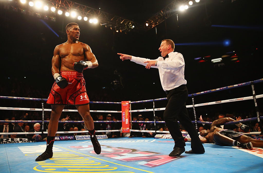 Joshua knocked Whyte out in the seventh round