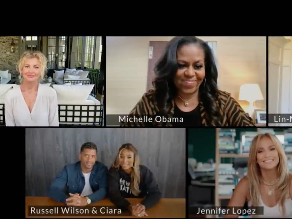 Michelle Obama asks Lin-Manuel Miranda, Jennifer Lopez, Faith Hill, and more to ‘help spread the word’ about Covid vaccines Michelle Obama asks Lin-Manuel Miranda, Jennifer Lopez, Faith Hill, and more to ‘help spread the word’ about Covid vaccines