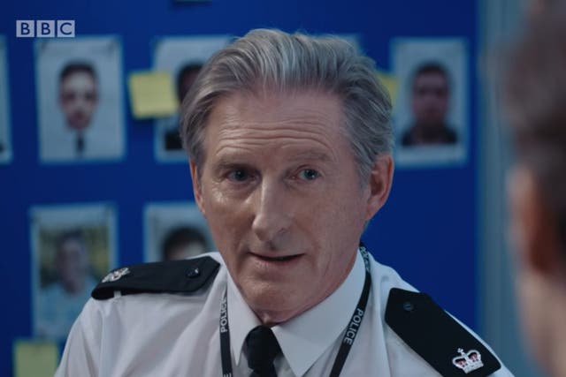 Adrian Dunbar as Ted Hastings in the latest episode of Line of Duty