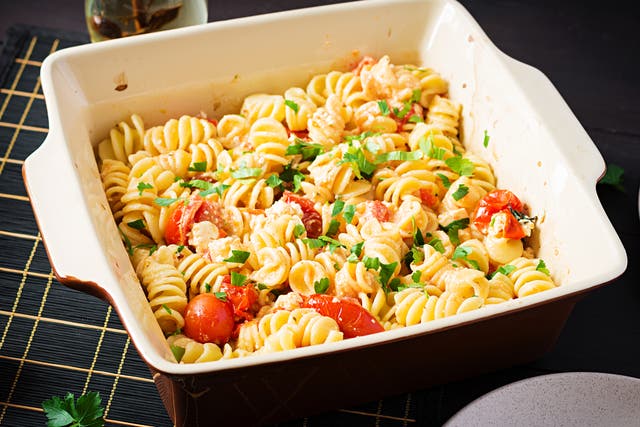 <p>Streamline the cult recipe by chucking everything, including the pasta, together in one pot to bake in the oven</p>