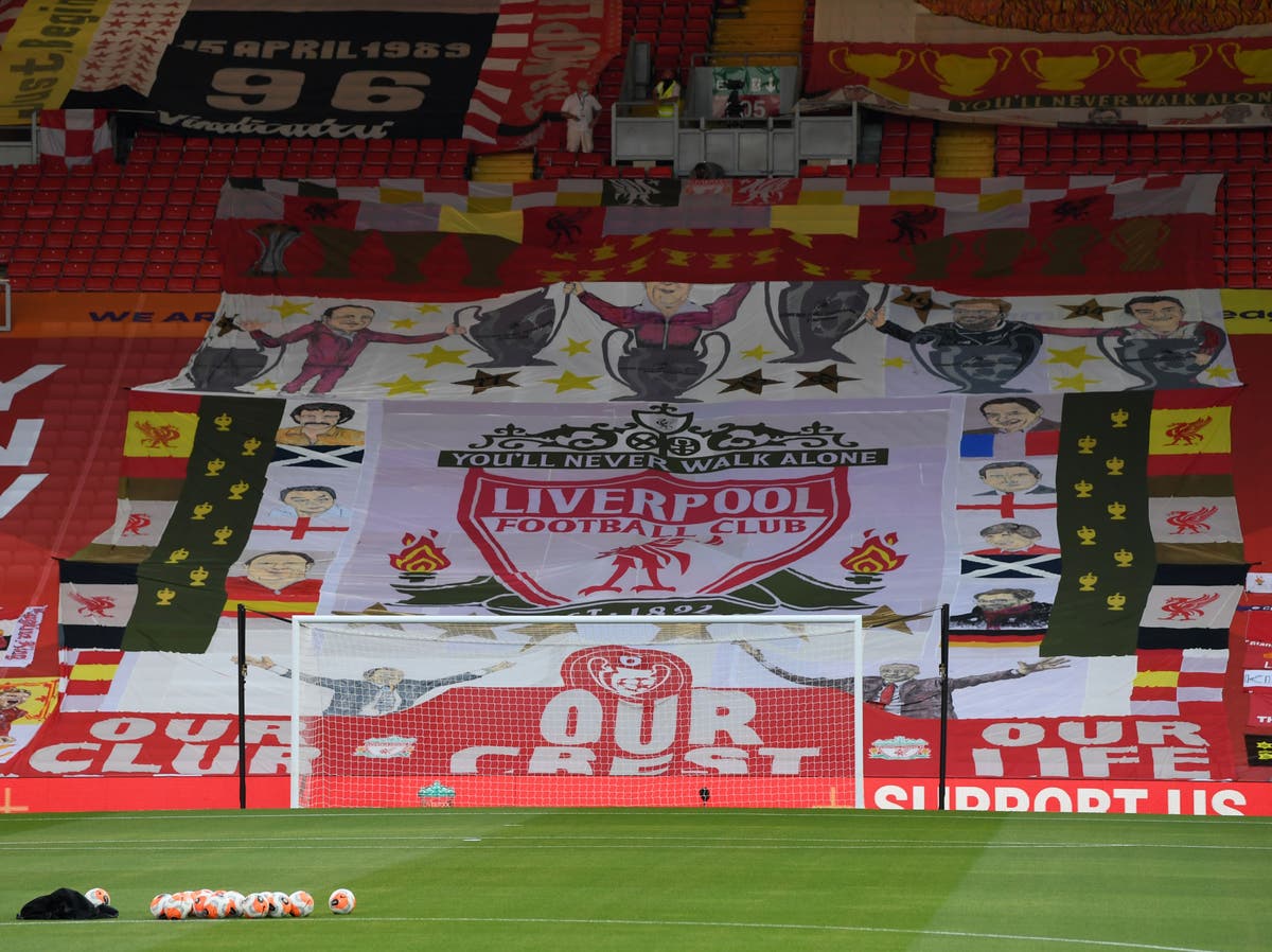 Liverpool Fans To Remove All Flags From Anfield Kop In Protest Against Super League The Independent Liverpool Fans To Remove All Flags From Anfield Kop In Protest Against Super League The Independent