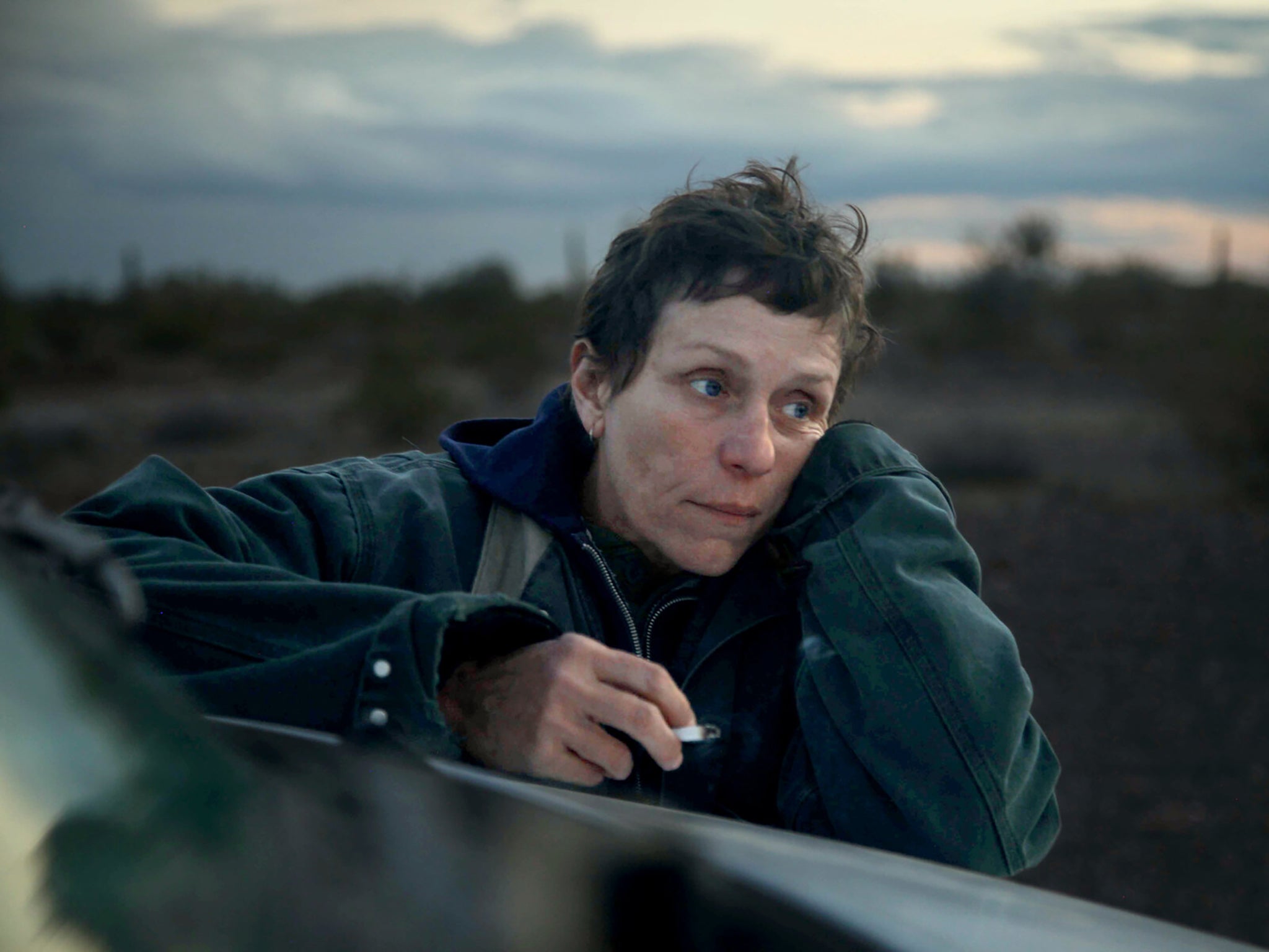 Who’s looking at you: Frances McDormand, star of Oscars front-runner ‘Nomadland’