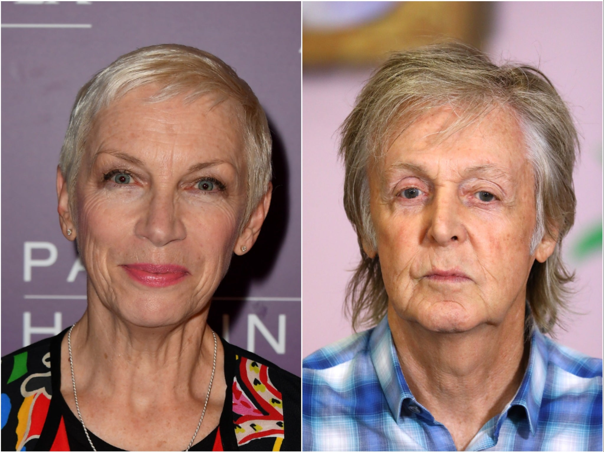 Annie Lennox and Sir Paul McCartney are two of the artists to have signed the document