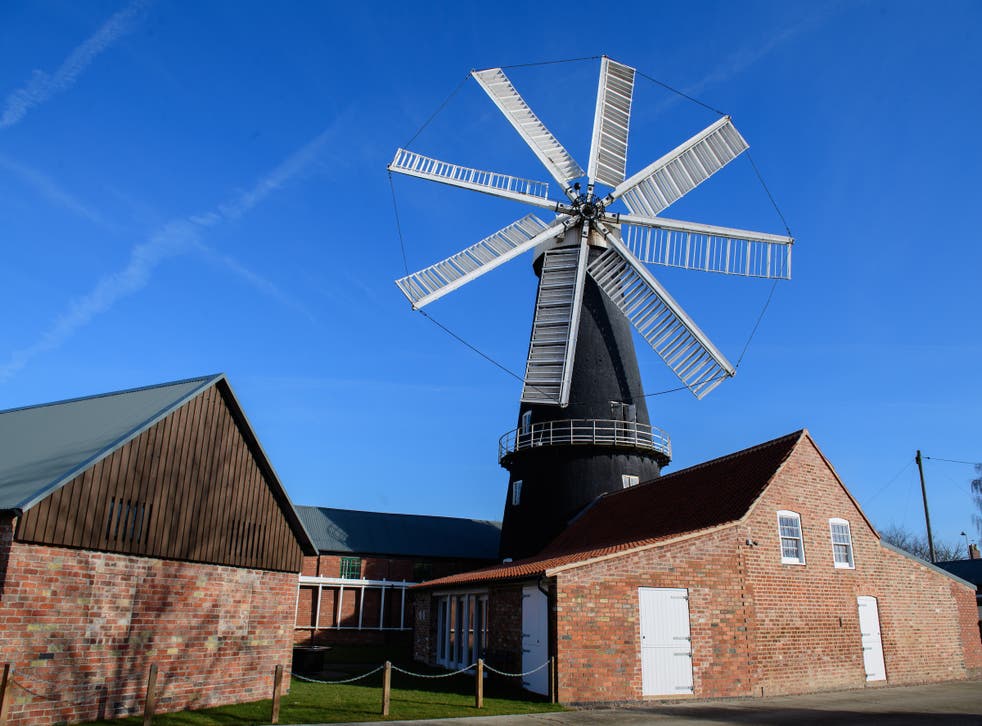 <p>Going Dutch: You’ll find the unique eight-sailed Heckington Windmill near the port town of Boston, which shares a long history with Holland</p>