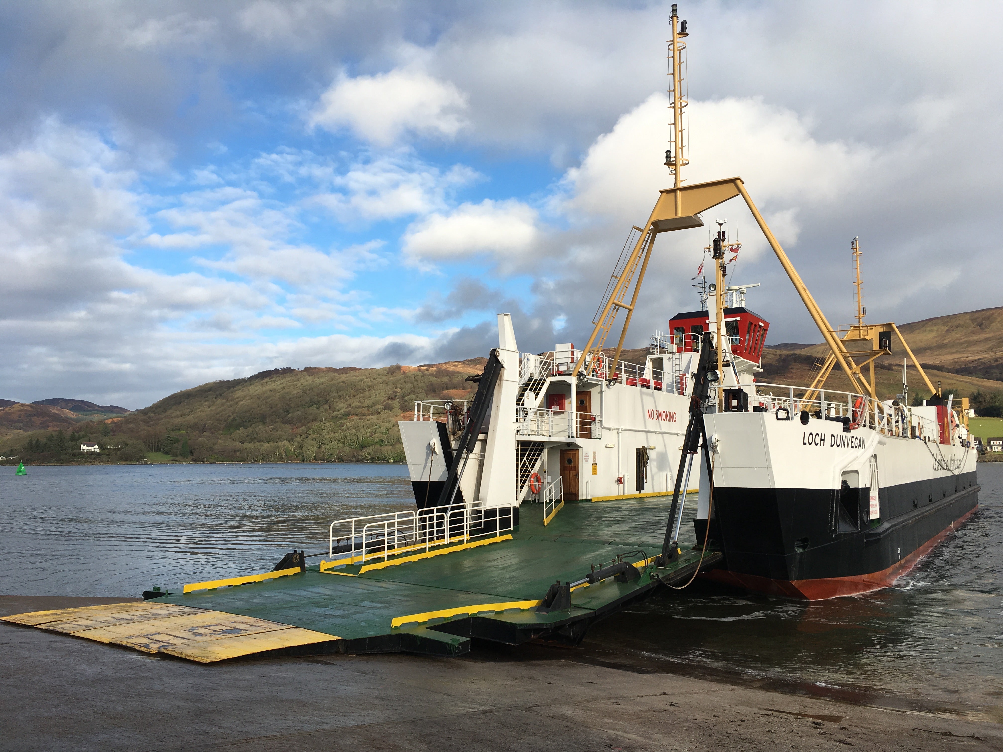 Test case: a ferry on the island of Bute