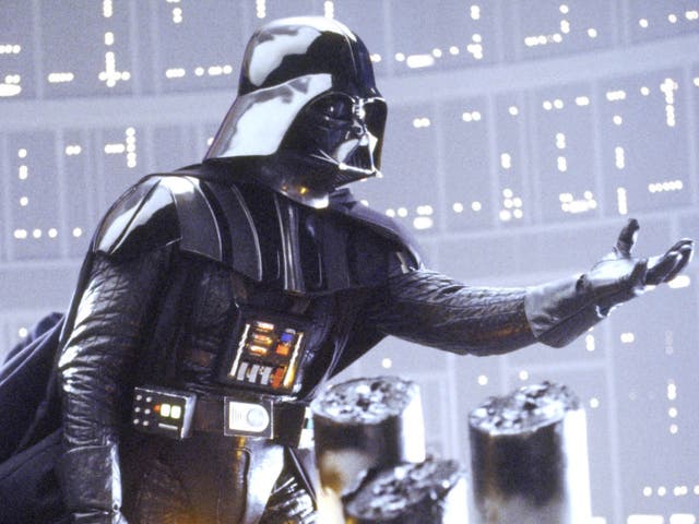 Darth Vader as seen during the climactic moment of Empire Strikes Back