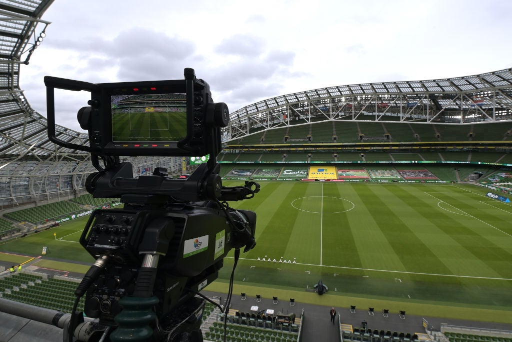<p>The Aviva Stadium could be off the list of hosts for the Euros</p>