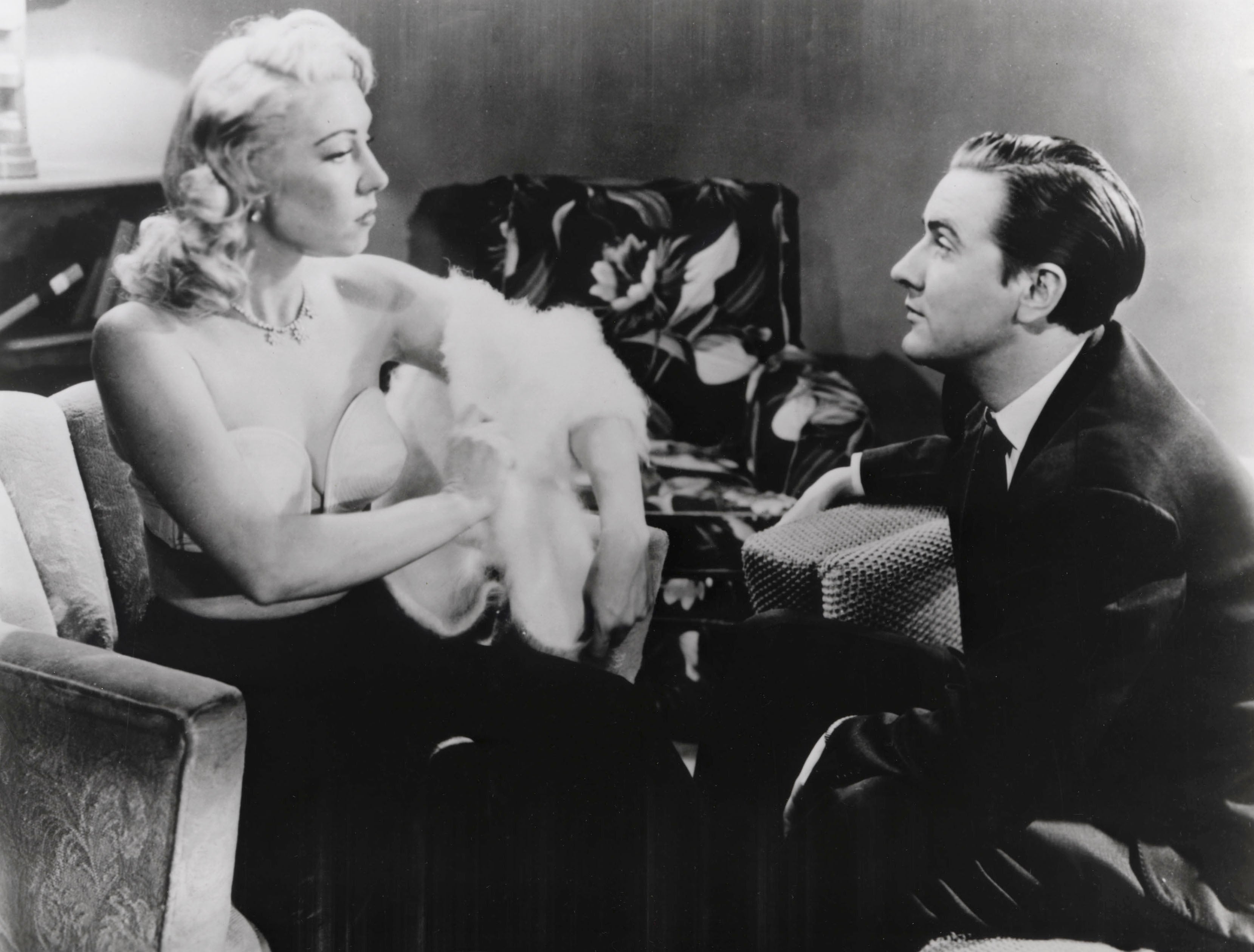 Wood with Dolores Fuller in ‘Glen or Glenda’, the 1953 film he wrote, directed and starred in, credited as Daniel Davis