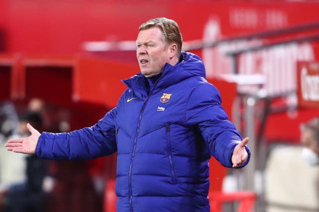 <p>Koeman has attacked football’s authorities as Super League plans continue to crumble</p>