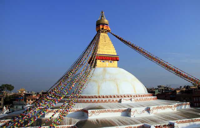 <p>The eyes have it: the beautiful Boudhanath Stupa, fully restored within 18 months of the Gorkha earthquake</p>