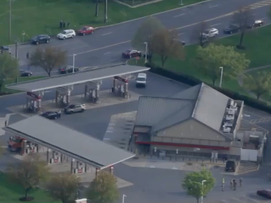 <p>Scene of the shooting on Wednesday 21 April</p>