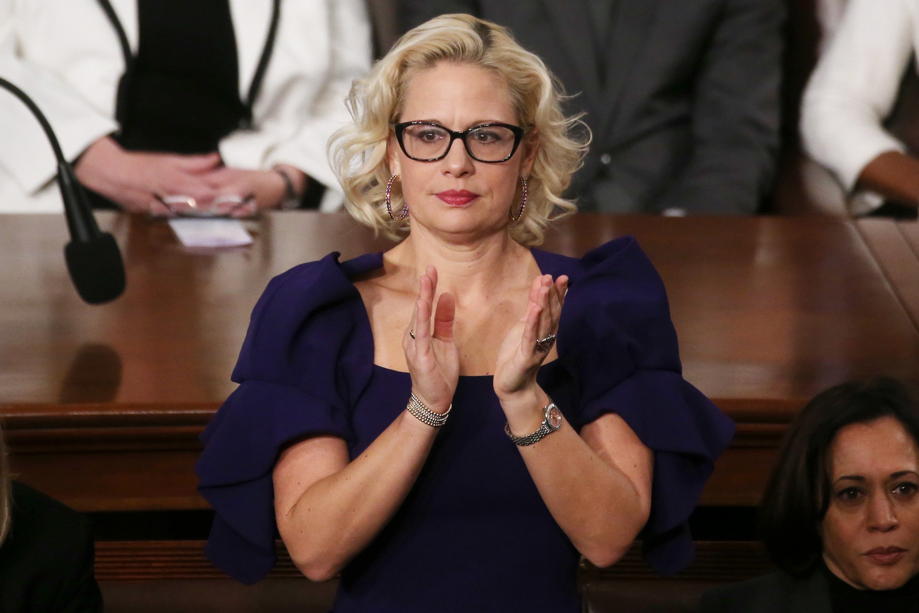 Company behind Krysten Sinema’s F*** Off ring announces proceeds will go to organisation fighting for increased minimum wage