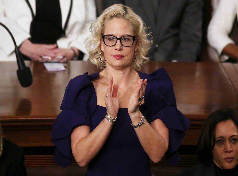 <p>Senator Kyrsten Sinema was noticeably absent from Friday’s vote on the proposed Capitol riot investigative commission</p>