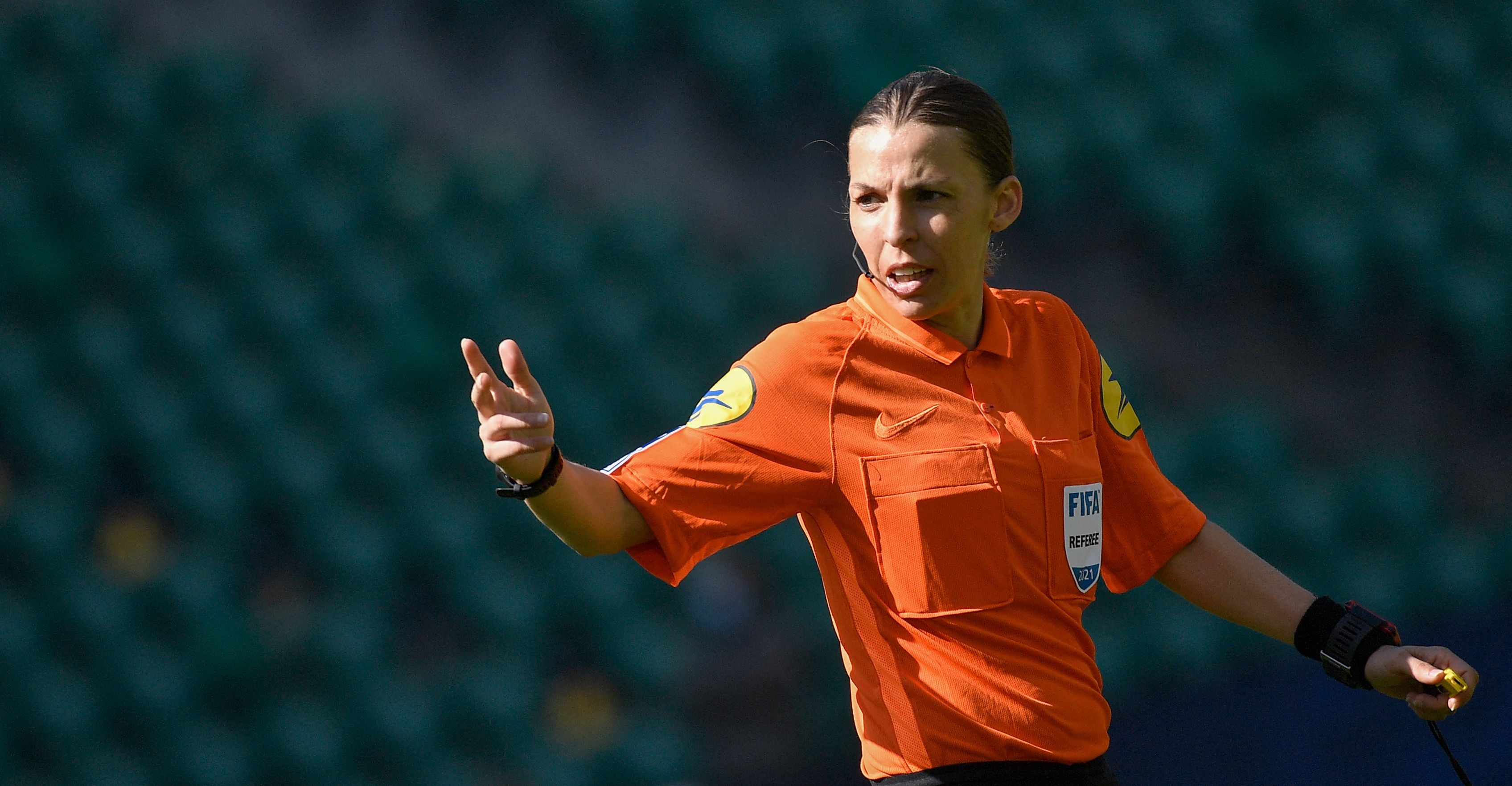 Stephanie Frappart has also refereed matches in Ligue 1 this season